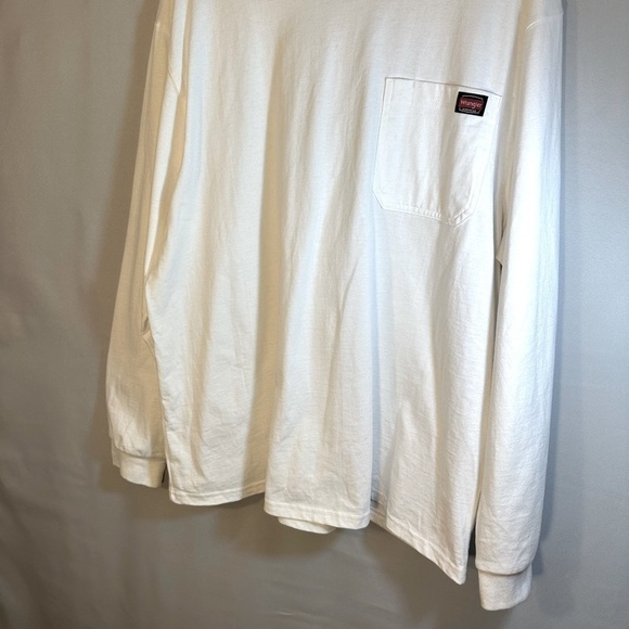 Wrangler Performance Workwear Long Sleeve T-Shirt Sz 2XL/2XG (50-52) Pen Pocket - Picture 6 of 13